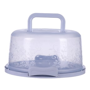 Cake Carrier Box With Lid Display Case, Double Sided Cupcake Holder Secure Lock Design, Cake Container for Party Travel Bakery
