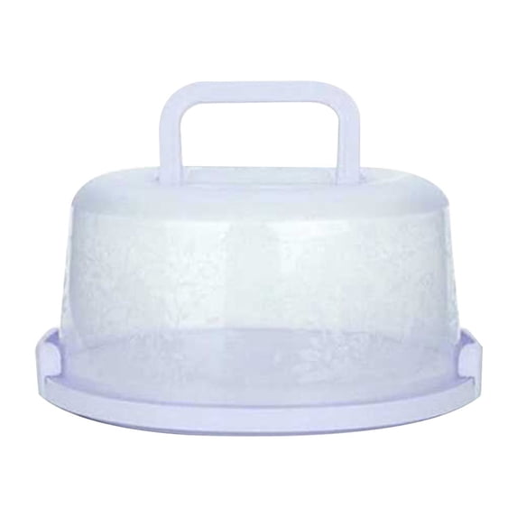 Cake Carrier with Handle, Cake Holder with Cover Lid, Round Cupcake Container Saver Transporter for Pies Cookies Nuts Fruit Storage