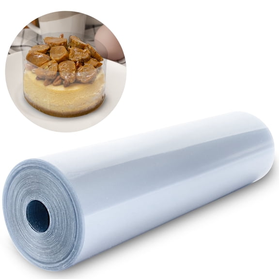 Cake Collar Acetate Roll 6 x 600 in (50ft) - Clear Acetate Cake Collar 6 inch by Fiesta Wraps