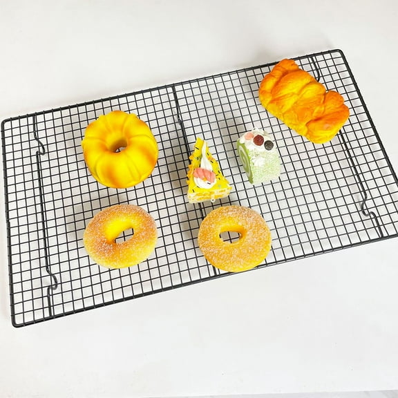 Cake Cooling Rack Non Biscuit Dish Grid Tray For Kitchen Baking Grilling 27.5X25.5Cm YIWEI