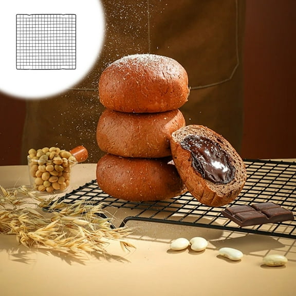 Cake Cooling Rack Non Stick Cooling Rack Bread Cooling Rack Stainless Steel Cooling Grid Efficient Heat Dissipation Space Saving Baking Tool