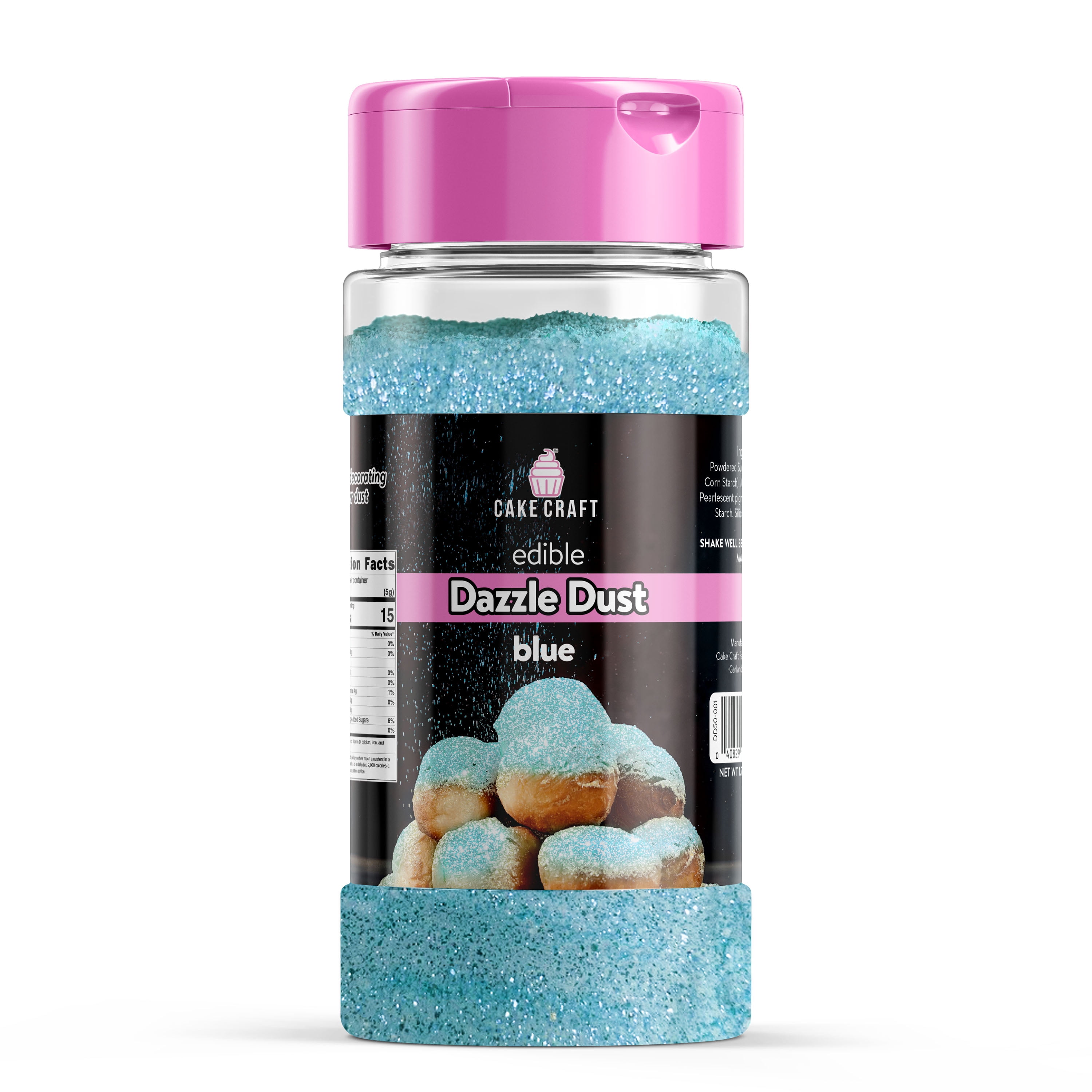Cake Craft Blue Dazzle Dust, Cake Decoration, 1.76 oz. Jar