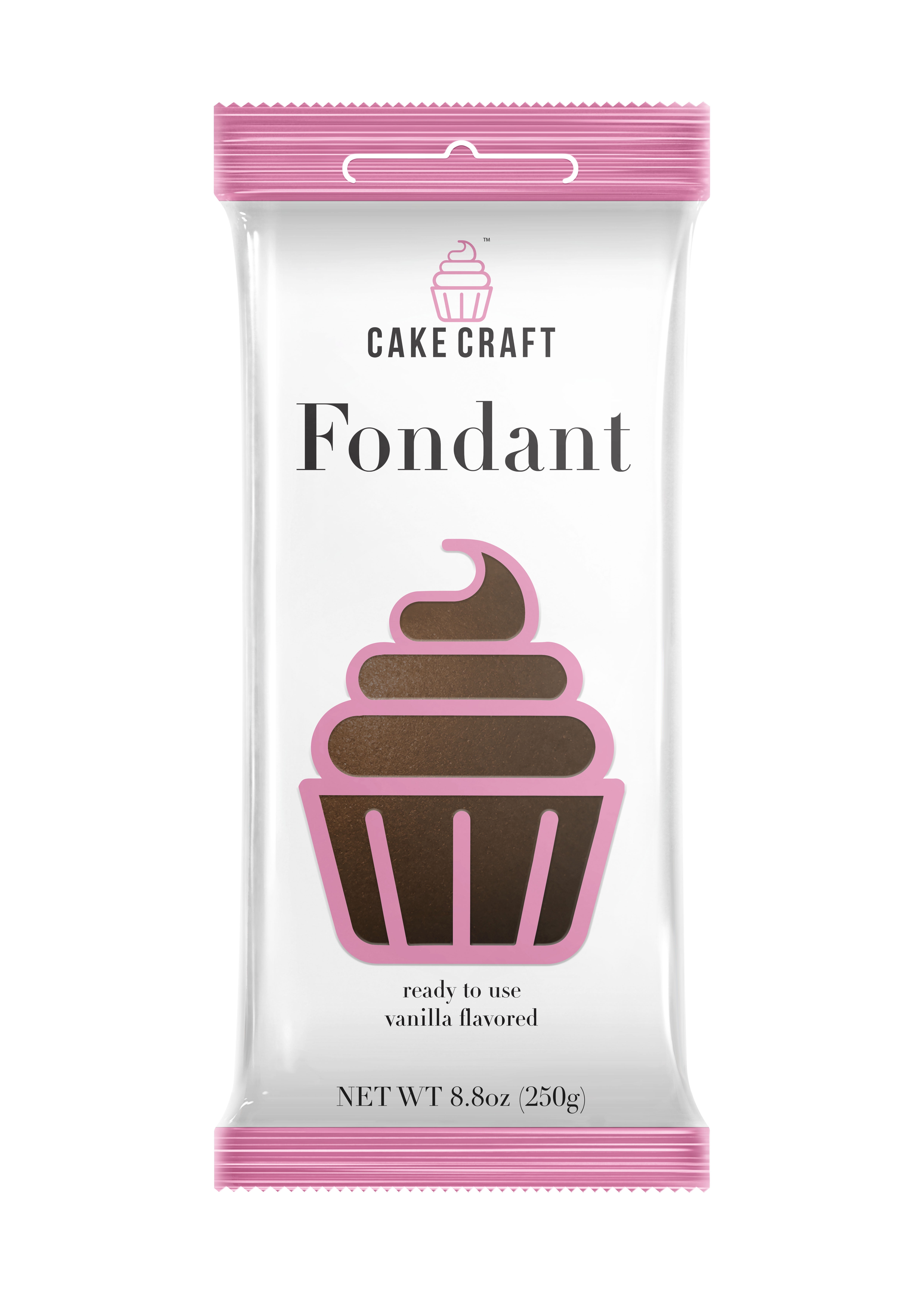 Cake Craft Java Brown Fondant Icing, Vanilla Flavored, 8.8 oz