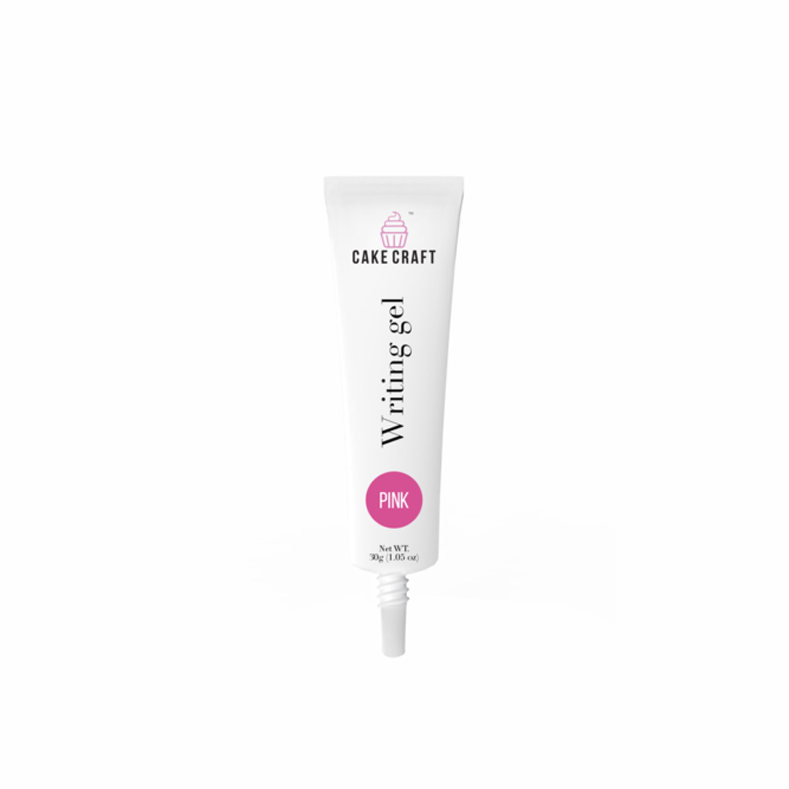 Cake Craft Pink Writing Gel, Vanilla Flavored, 1.05 oz.