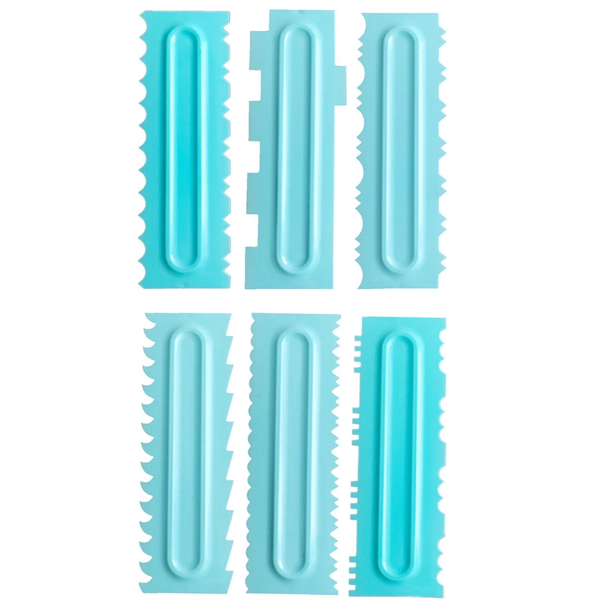 Cake Cream Smoother 6 Pcs/2 Sets Double Edges Cake Smoother Scraper