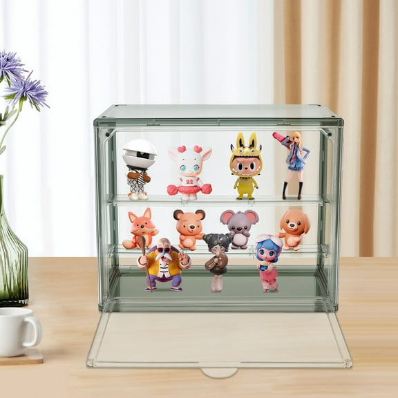 Cake Cupcake Bread Storage Container Pantry Bakery Keeps Fresh for Pastry Donut Bagel Muffins Rolls Display Case Bread Box for Kitchen Countertop, 2 Tier Display Shelf