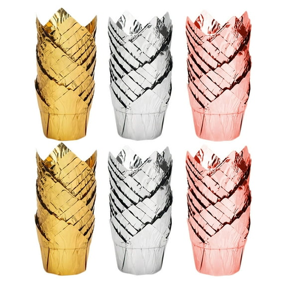 MEIBUTYUP Assorted Color Disposable Baking Cups for , 100pcs and Non-Stick Baking Liners