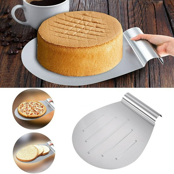 Cake Cutting & Transfer Set Integrated Cake Knife & Moving Shovel Safe No-Blade Easy to Clean Birthday Baking Supplies (1-Piece)