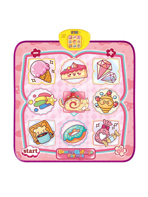 Cake Dance Mat for Kids Electronic Music Dance Pad with 6 Modes Built-in Music Adjustable Volume Optimal Gift for Boys Girls Aged 3+ Years Old