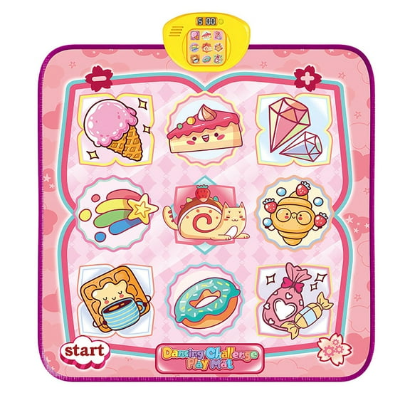 Cake Dance Mat TeqHome Electronic Music Dance Pad with 6 Modes Built-in Music Adjustable Volume Optimal Gift for Boys Girls Aged 3+ Years Old Children's Day