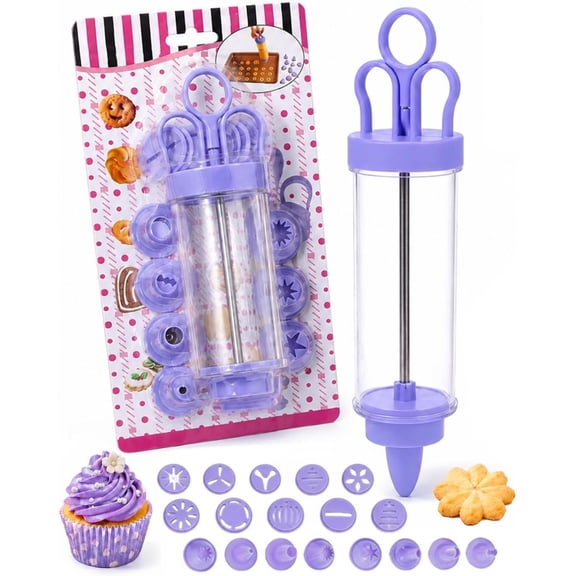 Cake Decorating Gun Kit with 18 Tips Cupcake Filler Tool for Cookies Frosting Cream Party Dessert Pastry Filling