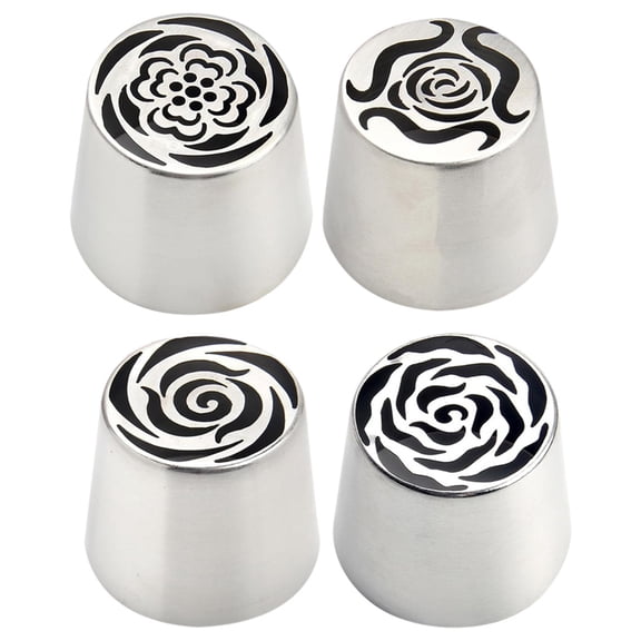 Cake Decorating Kit Extra Large Stainless Steel Icing Tips Set for Buttercream Roses 3D Floral Designs Tools