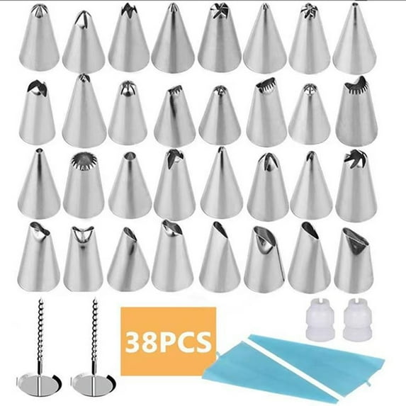 Cake Decorating Kit Set Piping Bags and Tips Scrapers Cupcake Decorating Supplies 38PCS