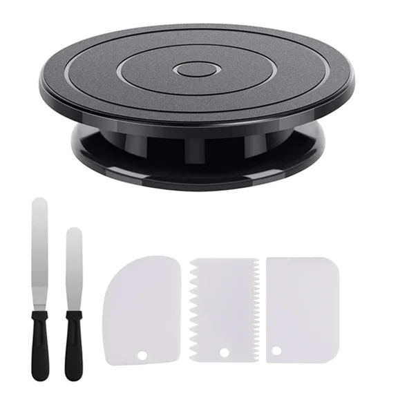Cake Decorating Kit with 11 Inch Turntable Stand and Spatulas for Baking Home Cake Decoration