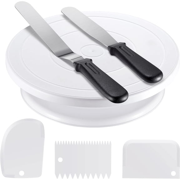 Cake Decorating Kit with Turntable Baking Supplies for Beginner Pros