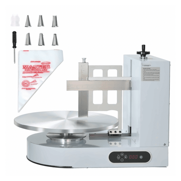 Cake Decorating Machine - Frosting Spreader for 4-16" Cakes - Automatic Icing Smoother - Professional Baking Tool