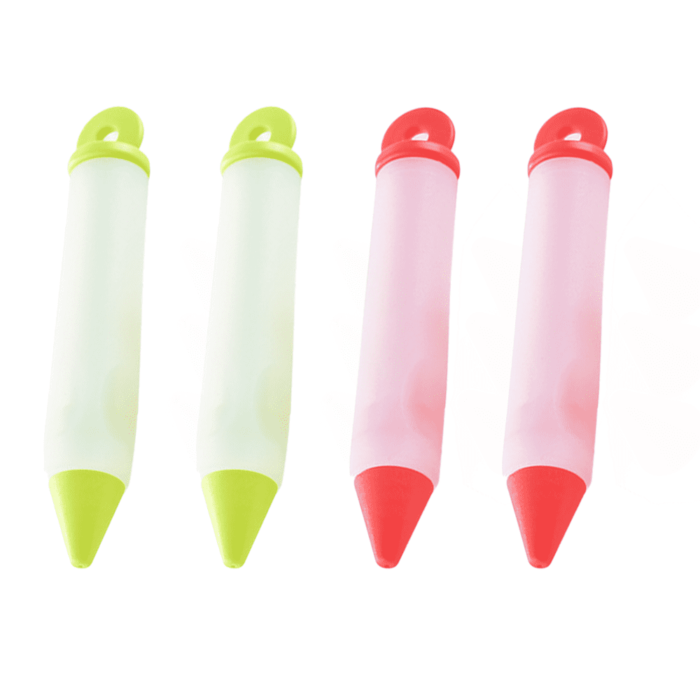 Cake Decorating Pens Kit,Silicone Food Writing Pen with 4 Patterns of