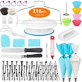 thumbnail image 1 of Cake Decorating Supplies Kit, 216PCS Baking Tools Set for Cakes, Cake Decorating Tools with Cake Turntable Stand,Icing Piping Nozzl, 1 of 7