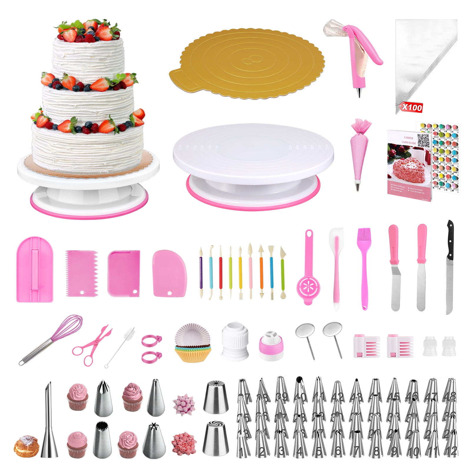 https://i5.walmartimages.com/seo/Cake-Decorating-Supplies-Kit-290pcs-Cake-Decorating-Supplies-Cake-Decorating-Kit-Cake-Baking-Set-with-Piping-Tips-Scraper-Spatula-Puff-Nozzles_50554360-0588-4fa0-8b61-654833c52e72.090905079ab8c9c08411013af30f18f5.jpeg