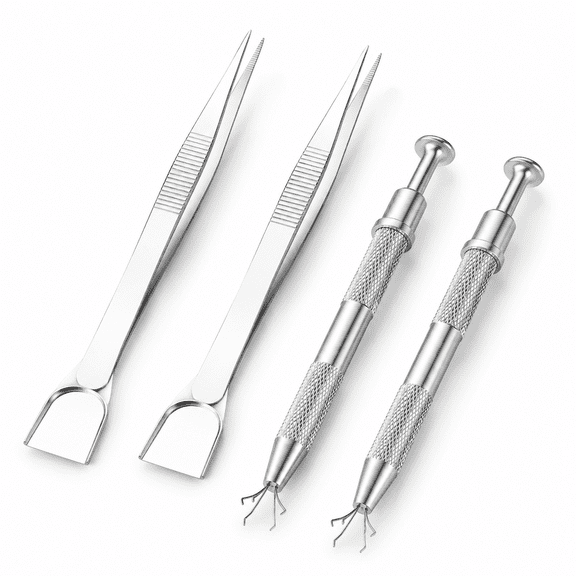 Cake Decorating Tools Set, Food Tweezers and Pearl Grabber, 4 Pcs