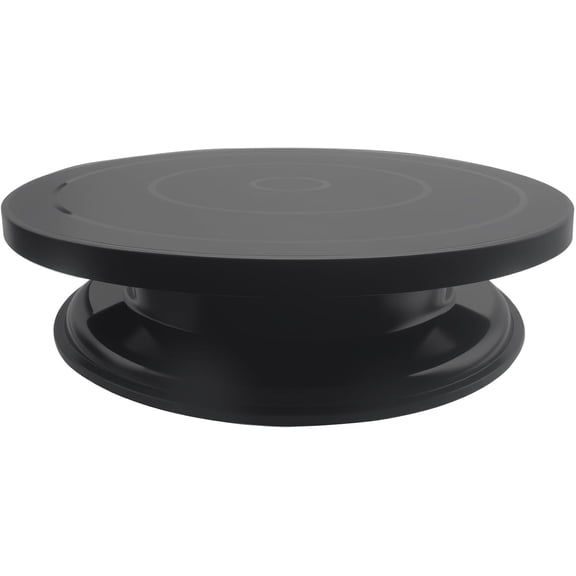 Cake Decorating Turntable 11 Inch Cake Turntable Anti-slip Rotating Cake Stand for Decorating(1pcs Black)