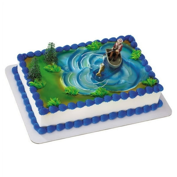 Cake Decoration - Fisherman with Action Fish DecoSet®