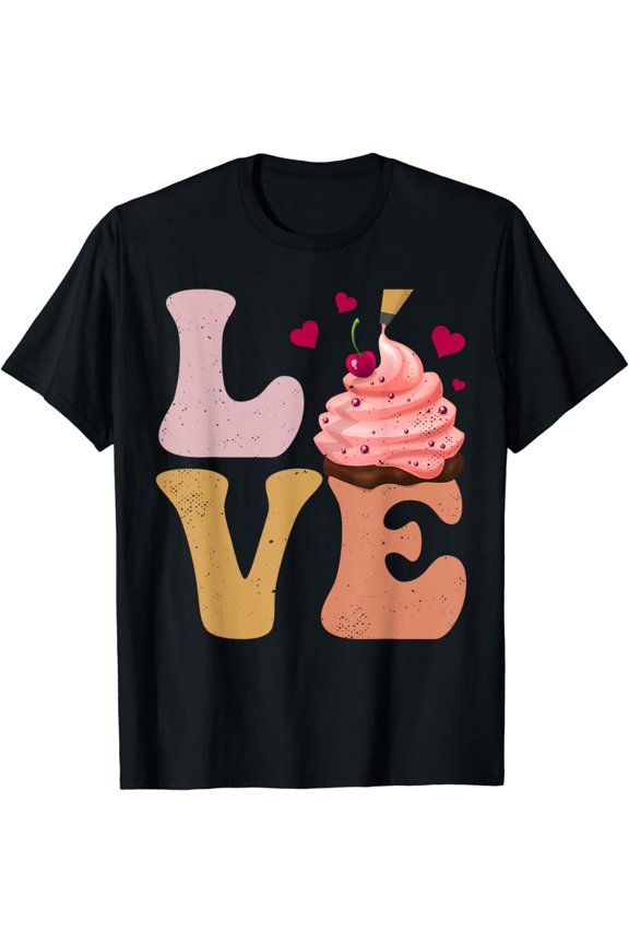 Cake Decorator Cake Decorating LOVE T-Shirt