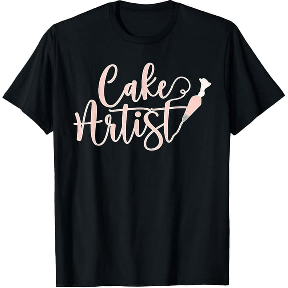 Cake Decorator Graphic T-Shirt for Baking Enthusiasts Cotton Blend Tee