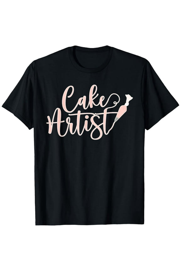 Cake Decorator Graphic T-Shirt for Baking Enthusiasts Cotton Blend Tee
