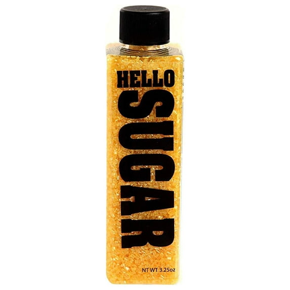 Cake Decorators Hello Sugar Metallic Yellow Sugar Crystals 3.25 Ounce