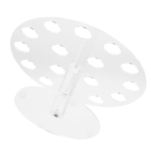 CHICHUMID Dessert Cone Stand Acrylic Ice Cream Rack White 1 Set 10X6X4In
