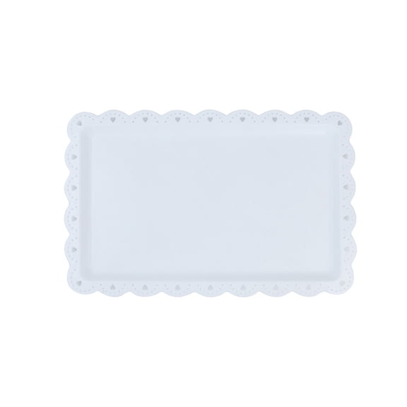 Cake Display Tray Dessert Fruit Tray Rectangular Serving Plate, European Plastic Tray Pastry Plate For Elegant Party Dessert Presentations.