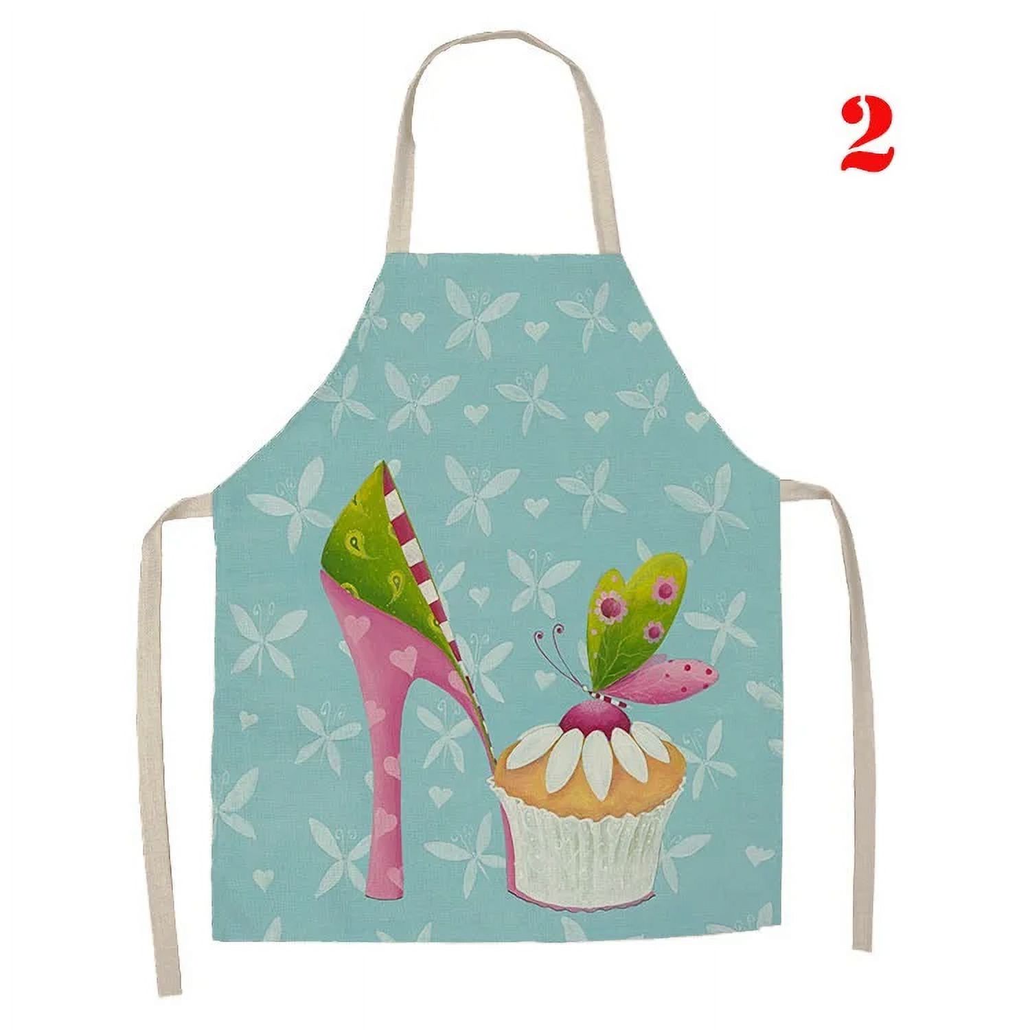 Cake Donut Pattern Printing Kitchen Apron Women's Sleeveless Parent