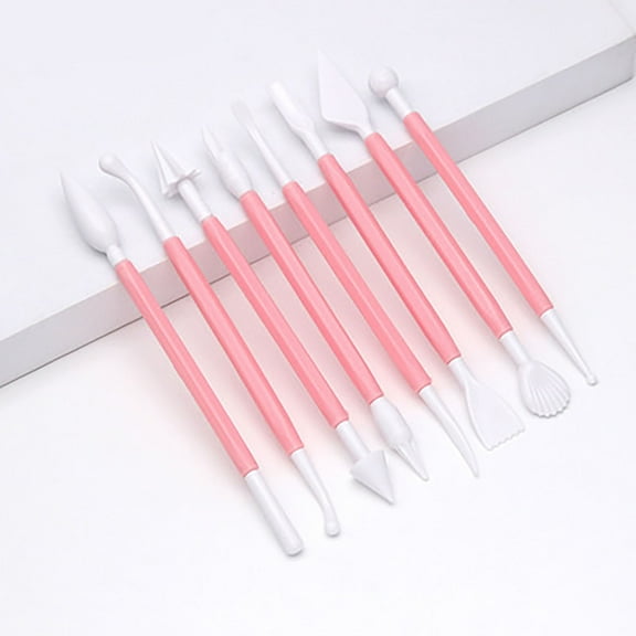 Cake Embosser,Soft Pottery Plastic Cake Baking Embossing Set Tool Baking Printing Tool