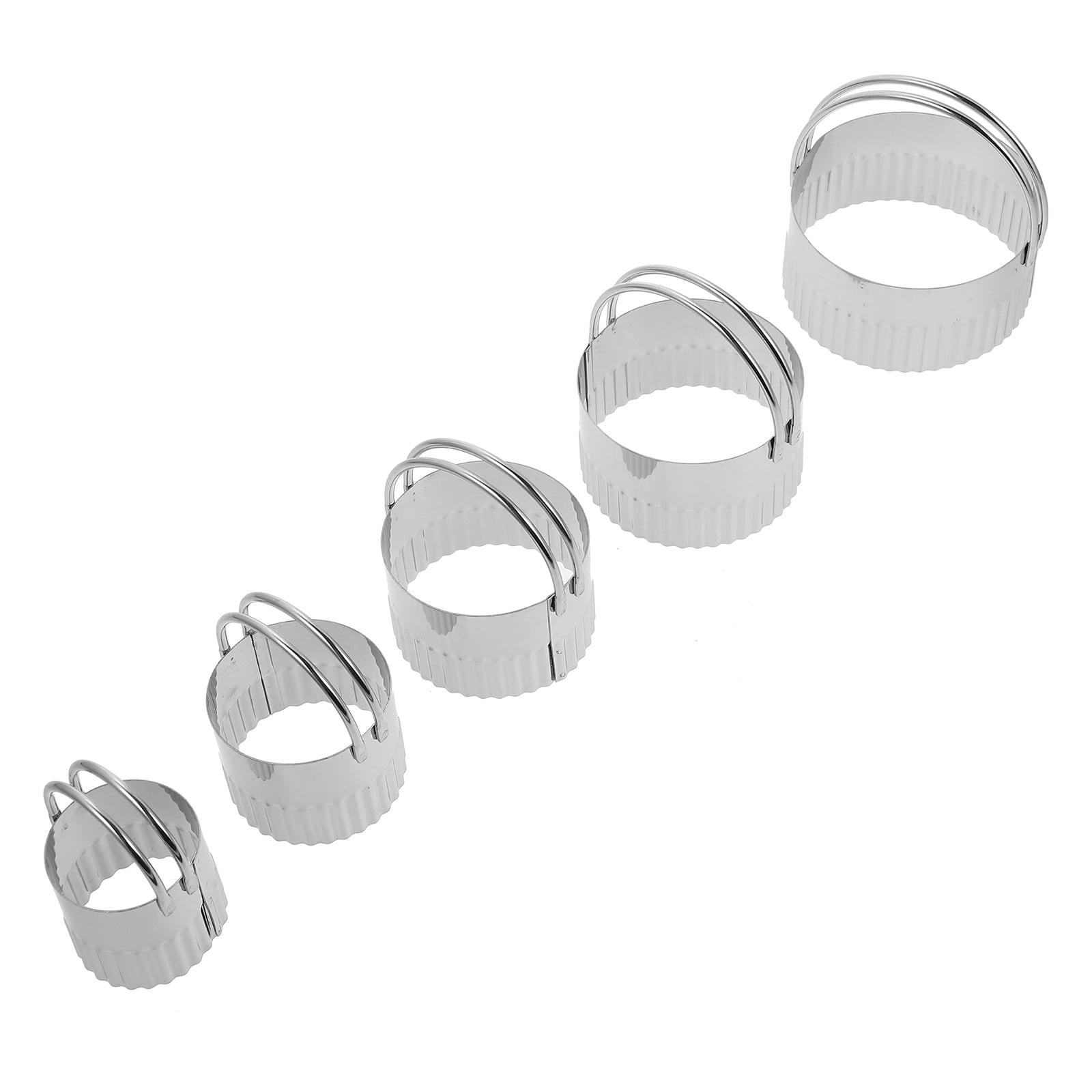 Cake Funnel Ring 5-piece Set of Mousse Rings Stainless Steel ...
