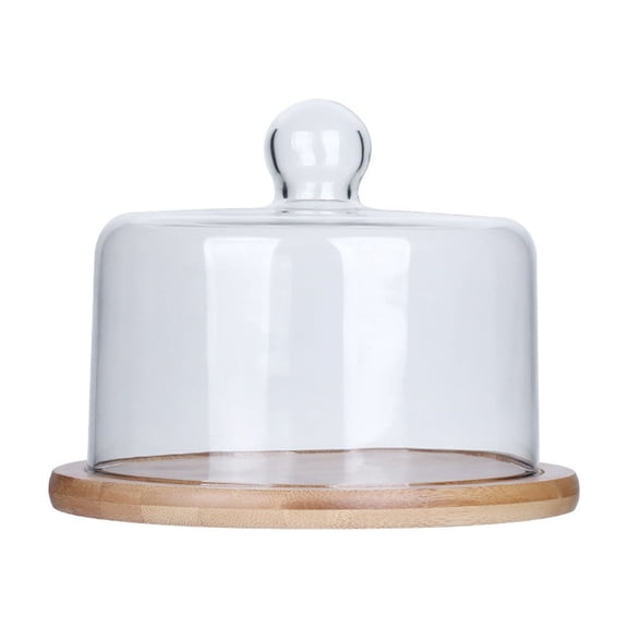 Cake Glass Cover Transparent Dusts Proof Display Food Cover Bread West Point Pastries Cake Plates with Tray