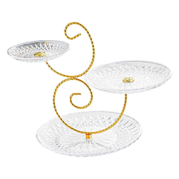 Cake Holder Dessert Stand Creative Countertop Serving Platter PP Material for Special Occasions and Gatherings