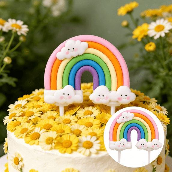 Cake Inserts Decorative Enhancers for Cakes - Birthday Party Wedding Celebration Festive Dessert Accessories for Bakeware