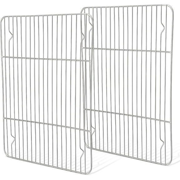 Cake Large Loaf Cooling Racks,Casewin Stainless Steel Grill Wire Rackfor Roasting, Grilling, Cooking and Drying for Cake/Pizz a/Meat Fit Baking Tray& Toaster Oven Dishwasher Safe(30* 23cm)