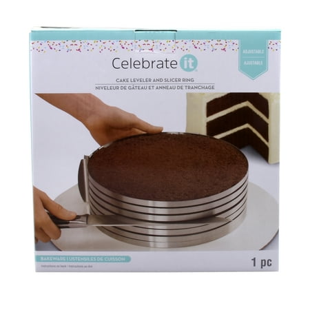 Cake Leveler & Slicing Ring by Celebrate It Stainless Steel