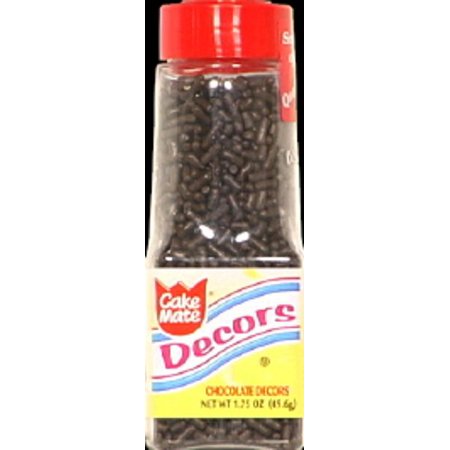 Cake Mate 1.75 Ounce Sprinkles Decorating Decors - Chocolate