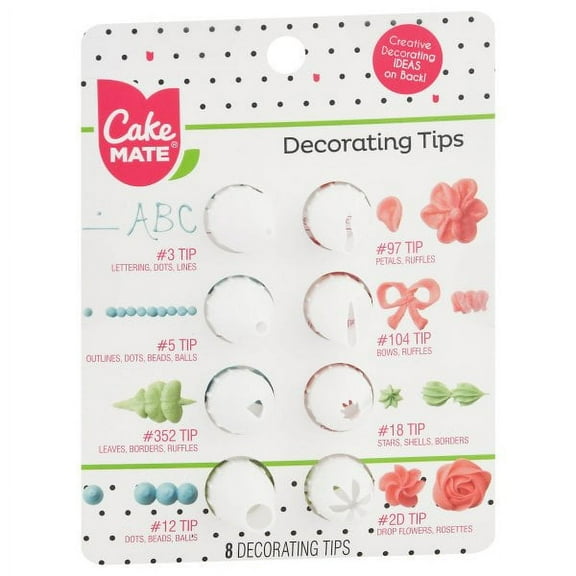 Cake Mate Decorating Tips - 8 Pack