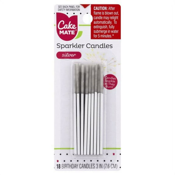 Cake Mate Relight Sparkle Candle - 18 Count