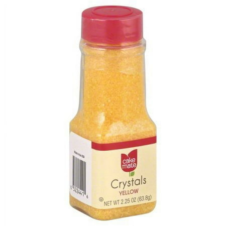 Cake Mate Yellow Crystal Decors (Pack of 4)