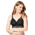 thumbnail image 1 of Cake Maternity Chantilly Petite Wire Free Lace Nursing Bralette for Breastfeeding, Wireless Maternity Bra (for B-D Cups), Black, Medium, 1 of 6