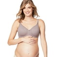 thumbnail image 1 of Cake Maternity Croissant Soft Wire Nursing Bra for Breastfeeding, Full Cup Flexi Wire Supportive Maternity Bra, 34C UK/ 34C US, Mauve, 1 of 6