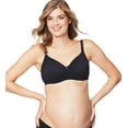thumbnail image 1 of Cake Maternity Croissant Soft Wire Nursing Bra for Breastfeeding, Full Cup Flexi Wire Supportive Maternity Bra, 38DD UK/ 38E US, Black, 1 of 6