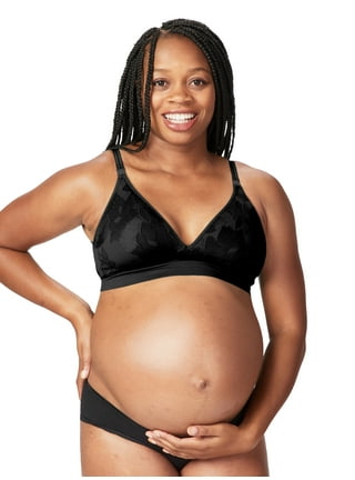 Cake Maternity Waffles Flexi Wire Nursing Bra for Breastfeeding, Supportive  Pregnancy Maternity Bra, Black, 36E UK/ 36F US