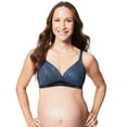 thumbnail image 1 of Cake Maternity Mousse Wirefree Nursing Bra for Breastfeeding, Padded Wireless Maternity Bra, Slate, 38E UK/ 38F US, 1 of 6
