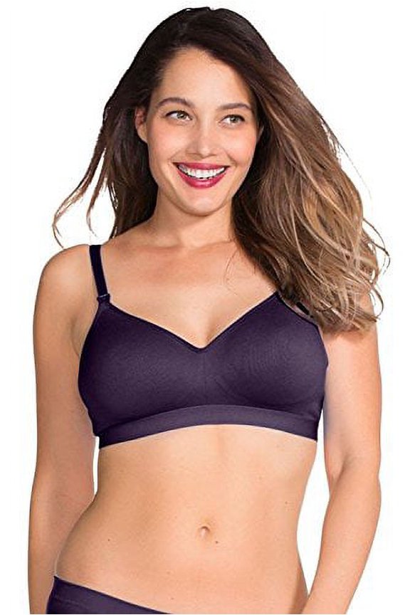 PURPLE Buddy Seamless Molded T-Shirt Nursing Bra, US Small/Medium